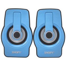 Snopy SN-X23 RGB Işıklı 3W*2 Siyah/Mavi USB Speake