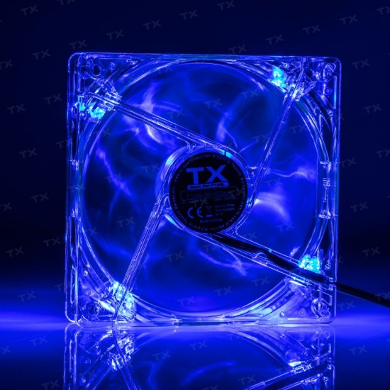 TX TXCCF12BL 12 cm Mavi Led Kasa Fanı