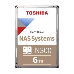 TOSHIBA N300 6 TB 7200RPM 128MB SATA3 180TB/Y NAS (HDWN160UZSVA)