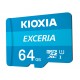 Kioxia Exceria 64 GB 100 MB/s LMEX1L064GG2 microSDXC Kart